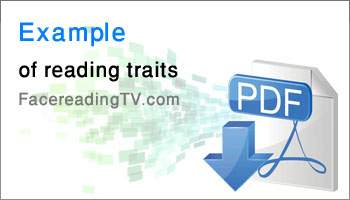 Example of reading traits - FacereadingTV